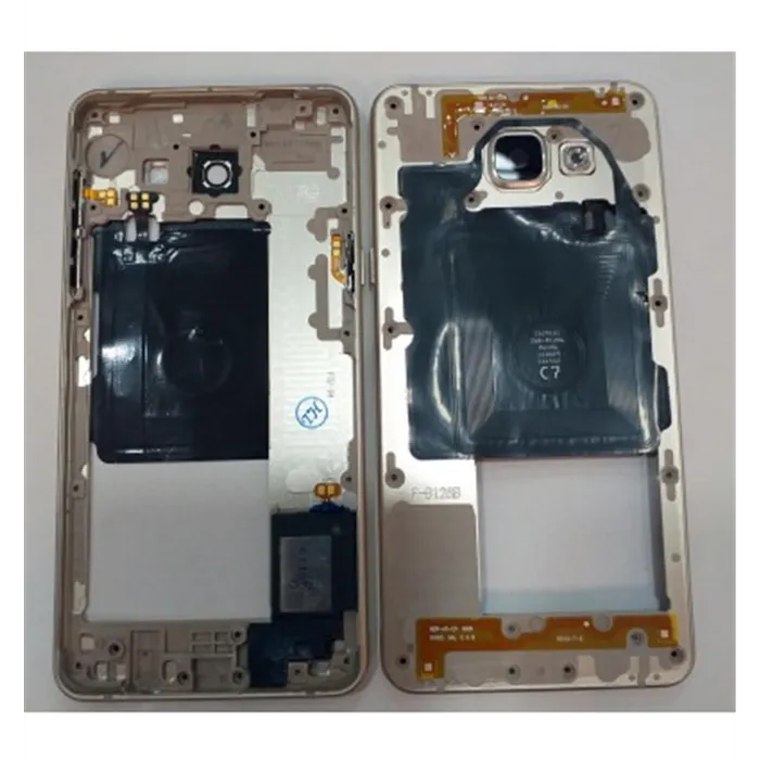 Samsung Galaxy A5 2016 A510F carcasa central o marco dorado orginal