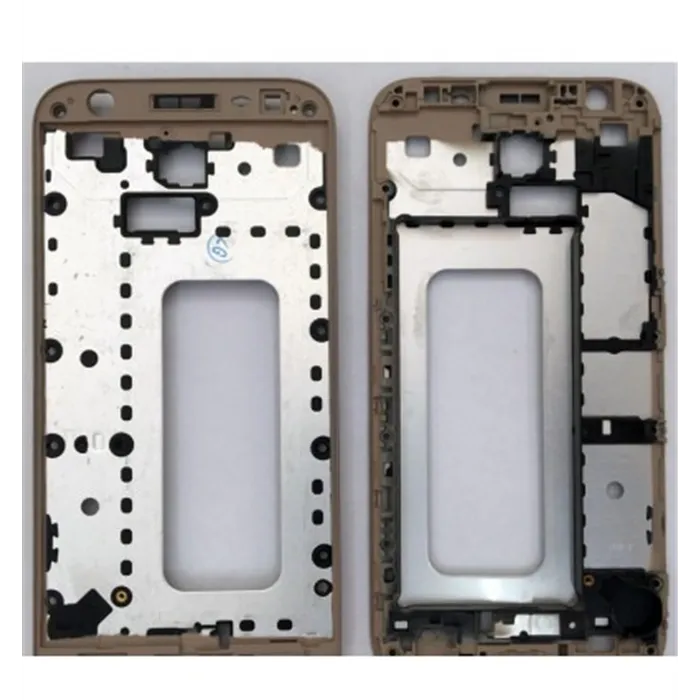 Samsung Galaxy J3 2017 J330F carcasa central o marco dorado premium