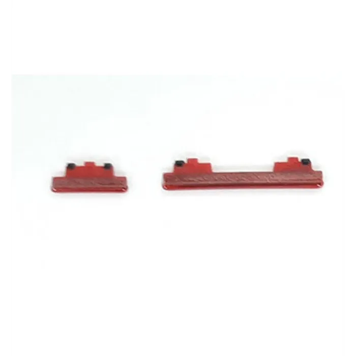 Set 2 botones rojos para Samsung Galaxy S20 FE 4G SM-G780B G780B G780 calidad premium