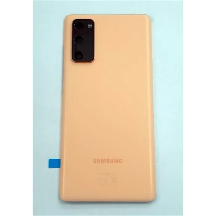 Tapa trasera o tapa bateria naranja para Samsung Galaxy S20 FE 5G SM-G781 GH82-24223F Service Pack