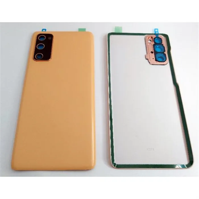 Tapa trasera o tapa bateria naranja para Samsung Galaxy S20 FE 4G G780F / S20 FE 5G G781F mas cubierta camara