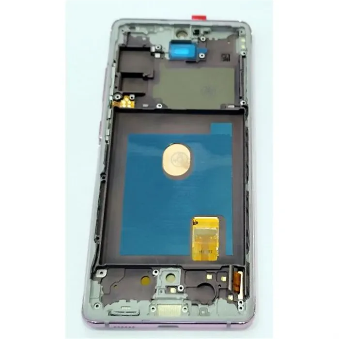 Pantalla lcd para Samsung Galaxy S20 FE 5G G781F S20 FE 4G G780F mas tactil negro con marco morado calidad premium