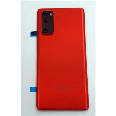 Tapa trasera o tapa bateria roja para Samsung Galaxy S20 FE 5G SM-G781 GH82-24223E Service Pack