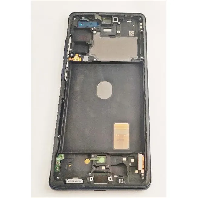 Pantalla LCD mas tactil negro para Samsung Galaxy S20 FE 4G 5G SM-G780F GH82-24214A mas marco azul service pack