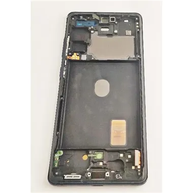Pantalla LCD mas tactil negro para Samsung Galaxy S20 FE 4G 5G SM-G780F GH82-24214A mas marco azul service pack