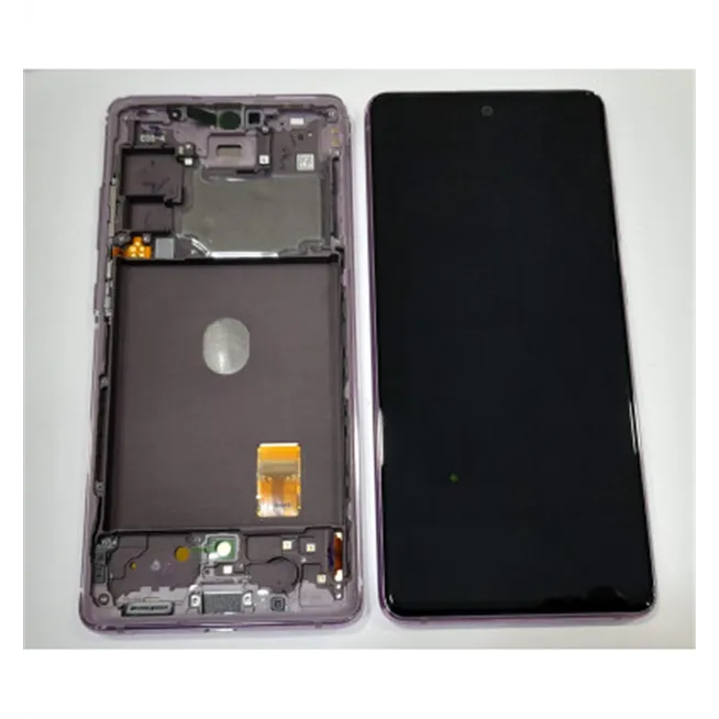 Pantalla lcd para Samsung Galaxy S20 FE 4G SM-G780 S20 5G SM-G781 GH82-24219C tactil negro marco Lavender Premium S