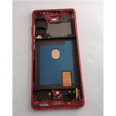 Pantalla TFT para Samsung Galaxy S20 FE 4G SM-G780 S20 FE 5G SM-G781 mas tactil negro mas marco rojo compatible