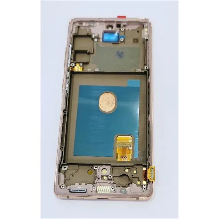 Pantalla lcd para Samsung Galaxy S20 FE 5G G781F S20 FE 4G G780F mas tactil negro con marco naranja calidad premium