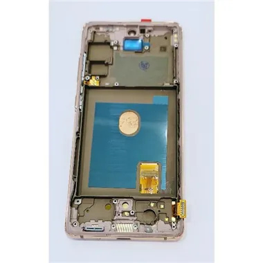 Pantalla lcd para Samsung Galaxy S20 FE 5G G781F S20 FE 4G G780F mas tactil negro con marco naranja calidad premium