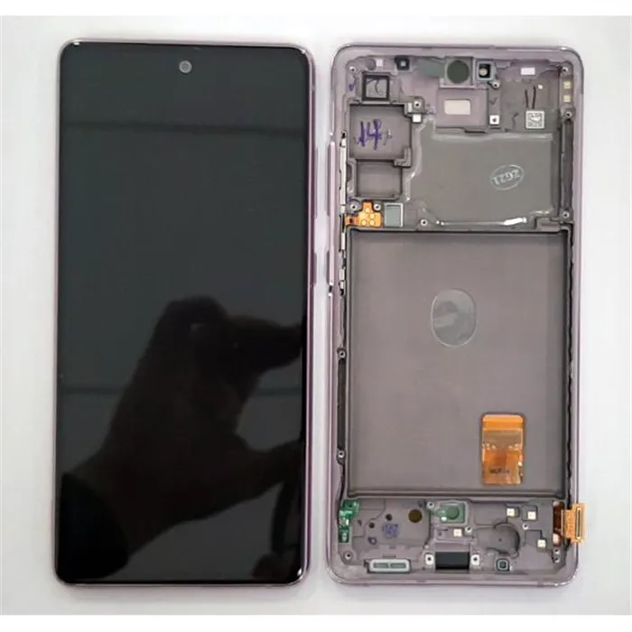 Pantalla lcd para Samsung Galaxy S20 FE 5G SM-G781 GH82-24214C mas tactil negro mas marco lavender Service Pack