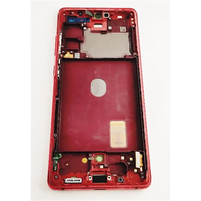 Pantalla LCD mas tactil negro Samsung Galaxy S20 FE 4G 5G SM-G780F GH82-24214E mas marco rojo SERVICE PACK