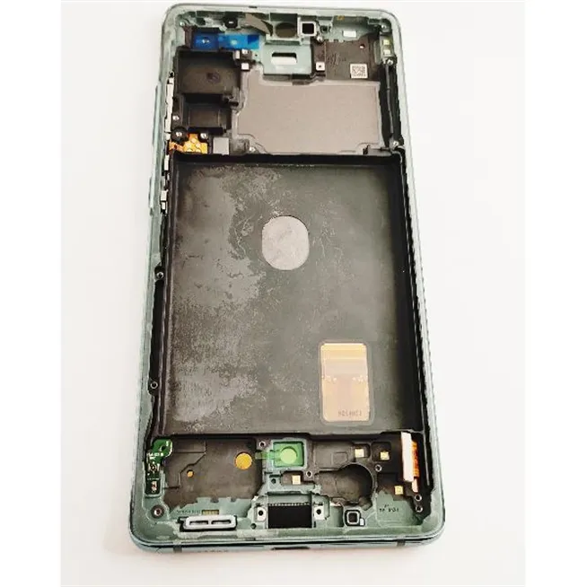 Pantalla LCD mas tactil negro para Samsung Galaxy S20 FE 4G 5G SM-G780F GH82- 24214D mas marco verde  SERVICE PACK