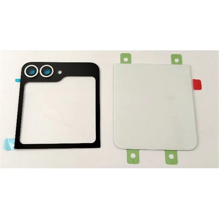 Tapa trasera o tapa bateria plata para Samsung Galaxy Z Flip 6 5G F741 mas lente de camara