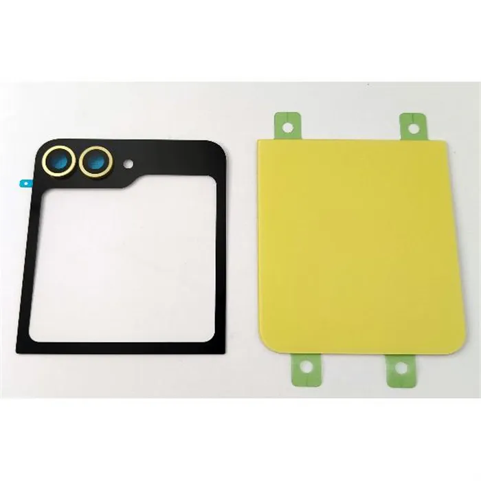 Tapa trasera o tapa bateria amarilla para Samsung Galaxy Z Flip 6 5G F741 mas lente de camara
