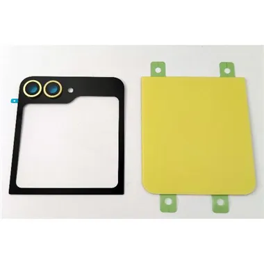 Tapa trasera o tapa bateria amarilla para Samsung Galaxy Z Flip 6 5G F741 mas lente de camara