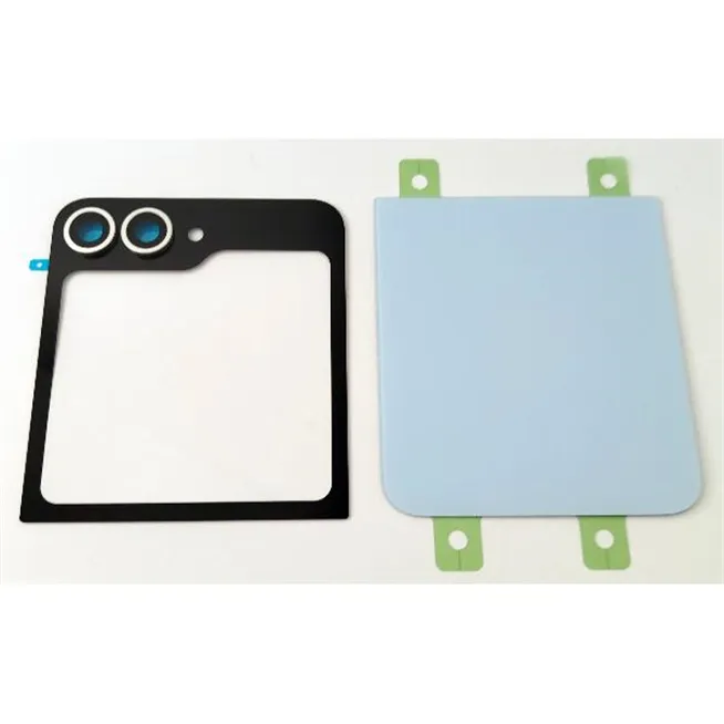 Tapa trasera o tapa bateria azul para Samsung Galaxy Z Flip 6 5G F741 mas lente de camara