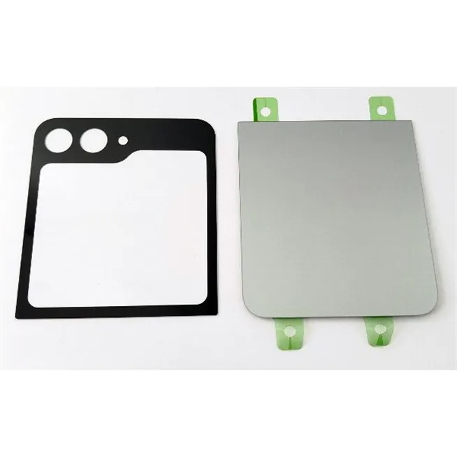 Tapa trasera o tapa bateria gris para Samsung Galaxy Z Flip 6 5G F741 
