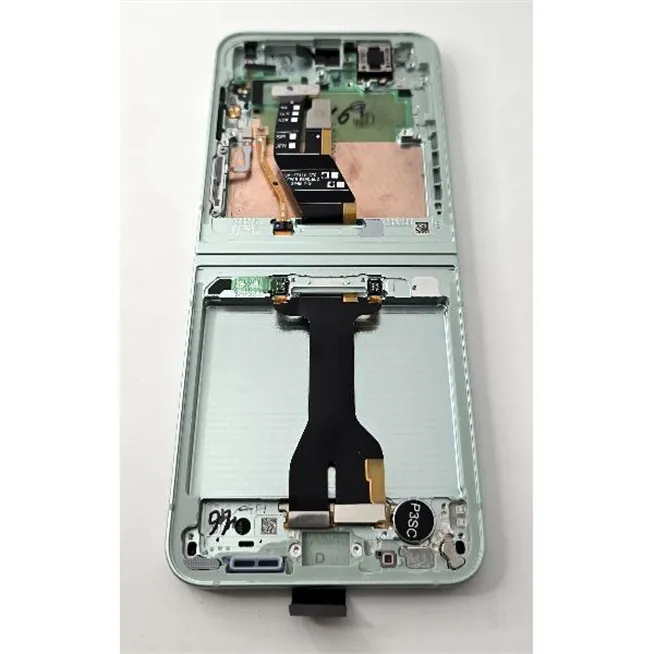 Pantalla lcd para Samsung Galaxy Z Flip6 SM-F741B mas tactil negro con marco verde claro GH82-35014D Service Pack