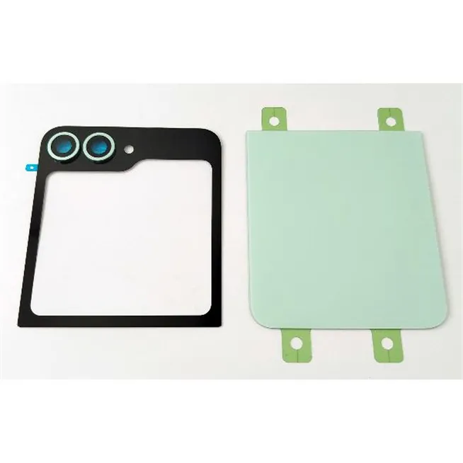Tapa trasera o tapa bateria verde para Samsung Galaxy Z Flip 6 5G F741 mas lente de camara