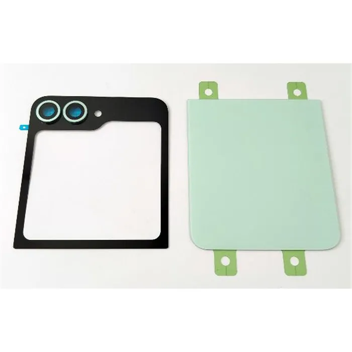 Tapa trasera o tapa bateria verde para Samsung Galaxy Z Flip 6 5G F741 mas lente de camara