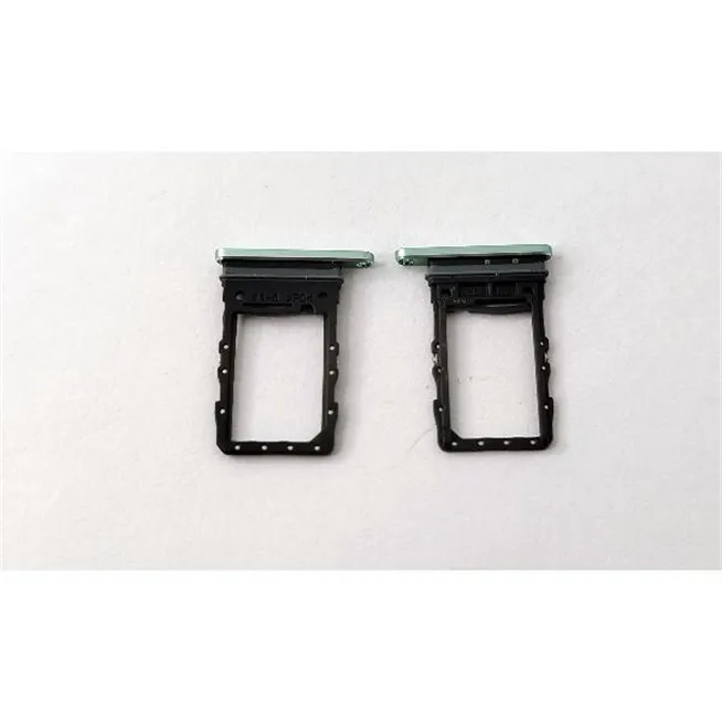 Soporte o bandeja dual sim verde para Samsung Galaxy Z Flip 6 5G F741 calidad premium