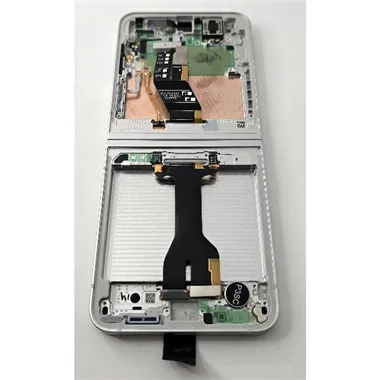 Pantalla lcd para Samsung Galaxy Z Flip6 SM-F741B mas tactil negro con marco blanco GH82-35014F Service Pack
