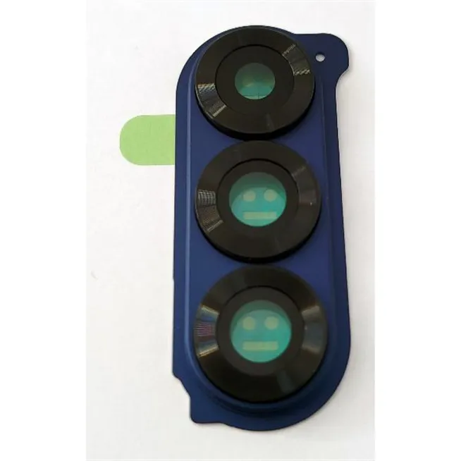 Cristal de camara para Samsung Galaxy Z Flip 6 5G F741 con marco azul calidad premium