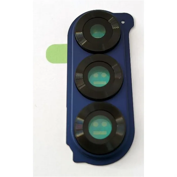 Cristal de camara para Samsung Galaxy Z Flip 6 5G F741 con marco azul calidad premium