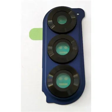 Cristal de camara para Samsung Galaxy Z Flip 6 5G F741 con marco azul calidad premium