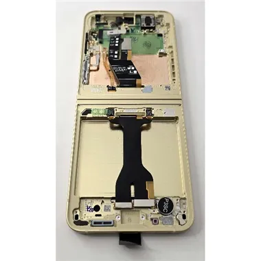 Pantalla lcd para Samsung Galaxy Z Flip6 SM-F741B mas tactil negro con marco amarillo GH82-35014B Service Pack