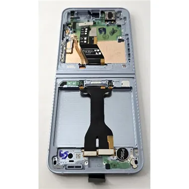 Pantalla lcd para Samsung Galaxy Z Flip6 SM-F741B mas tactil negro con marco azul claro GH82-35014C Service Pack