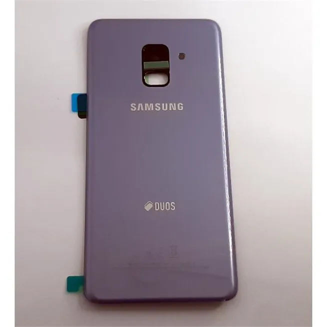 Tapa trasera o tapa bateria morada para Samsung Galaxy A8 2018 SM-A530F GH82-15557B Service Pack