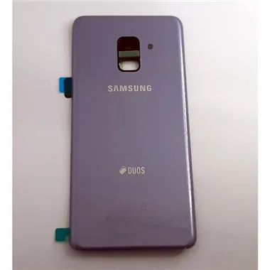 Tapa trasera o tapa bateria morada para Samsung Galaxy A8 2018 SM-A530F GH82-15557B Service Pack