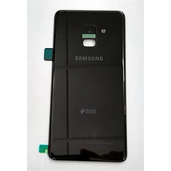 Tapa trasera o tapa bateria negra para Samsung Galaxy A8 2018 A530 GH82-15557A Service Pack