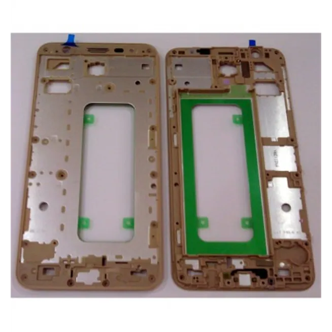 Samsung Galaxy j7 Prime G610 carcasa central o marco dorado premium