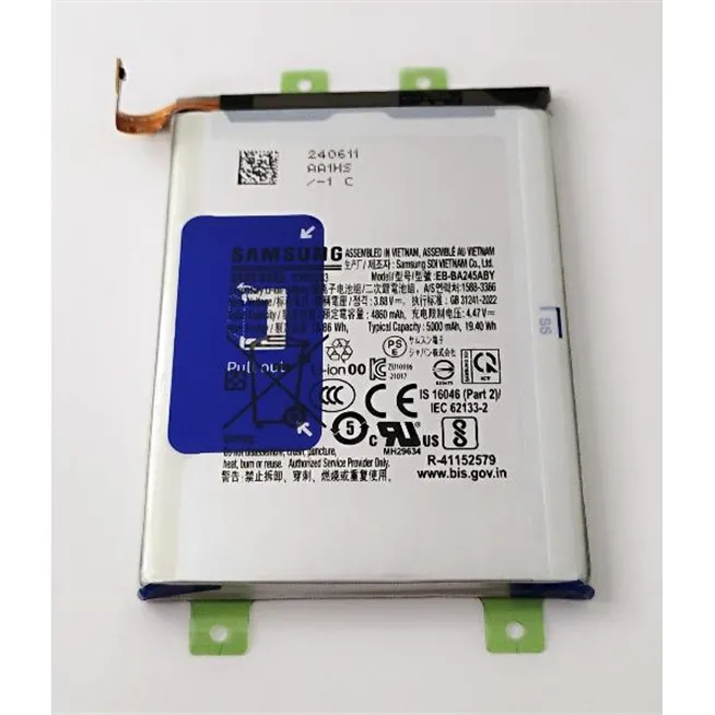 Bateria EB-BA245ABY 5000mAh para Samsung Galaxy A24 4G A245 GH82-31242A Service Pack