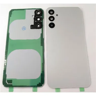 Tapa trasera o tapa bateria plateada para Samsung Galaxy A24 4G A245F con lente de camara