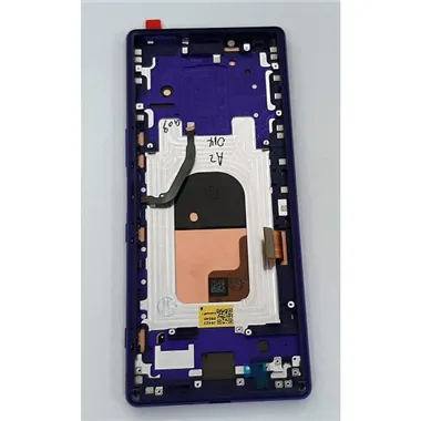 Pantalla lcd para Sony XPeria 1 XZ4 J9110 mas tactil negro mas marco purpura calidad premium