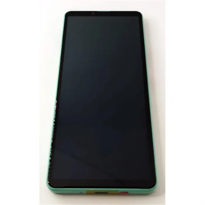Pantalla lcd para Sony Xperia 10 IV mas tactil negro con marco verde calidad premium