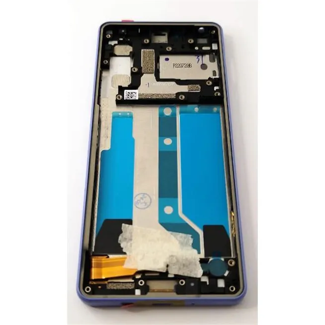 Pantalla lcd para Sony Xperia 10 IV mas tactil negro con marco morado calidad premium