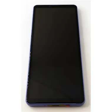 Pantalla lcd para Sony Xperia 10 IV mas tactil negro con marco morado calidad premium