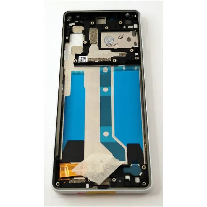 Pantalla lcd para Sony Xperia 10 IV mas tactil negro con marco plata calidad premium