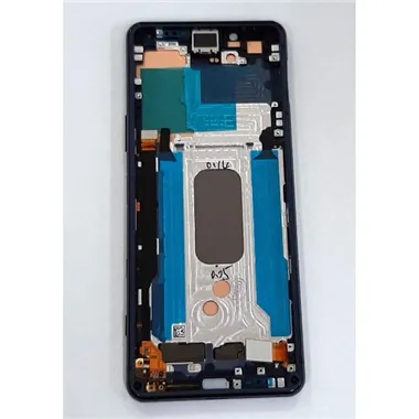 Pantalla lcd para Sony Xperia 5 II AS52 A5024934A mas tactil negro mas marco azul Service Pack