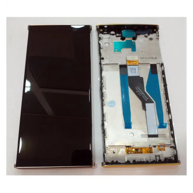 Pantalla lcd + tactil negro + marco dorado Sony XPeria XA2 Plus H3413 H4413 H4493