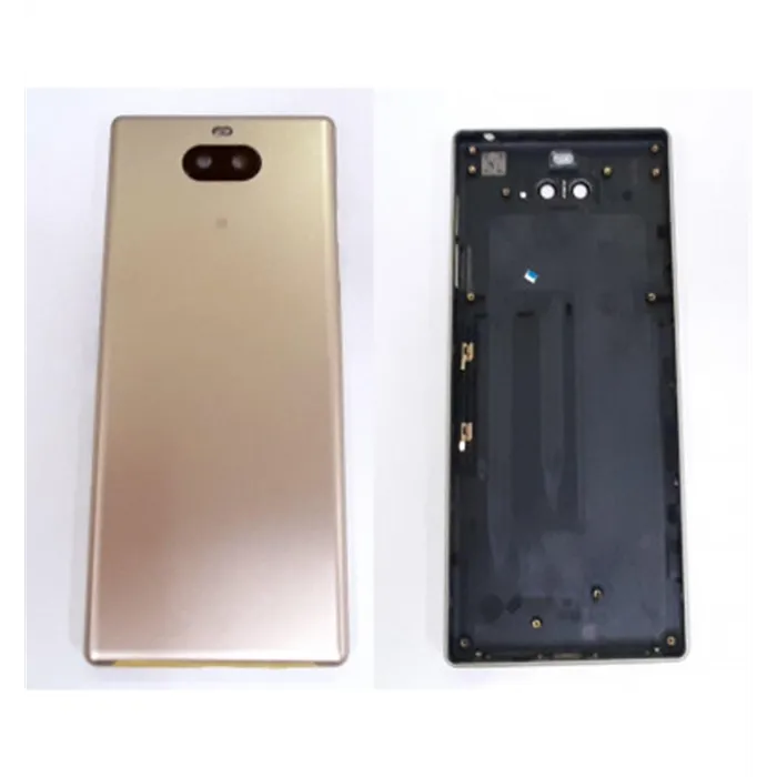 Tapa trasera o tapa bateria dorada para Sony Xperia 10 Plus XA3 Ultra
