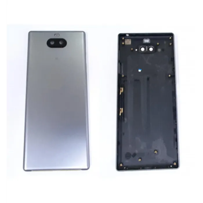 Tapa trasera o tapa bateria plata para Sony Xperia 10 Plus XA3 Ultra