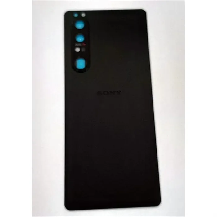 Tapa trasera o tapa bateria negra para Sony Xperia 1 III  mas cubierta camara