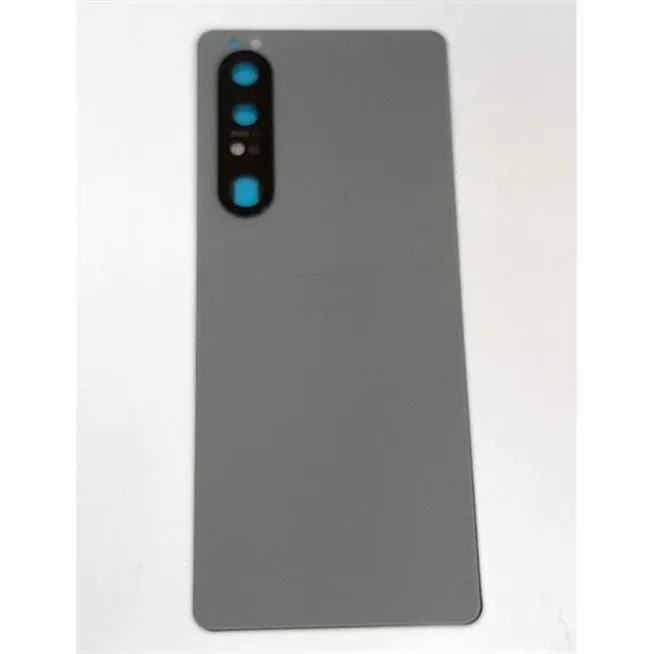 Tapa trasera o tapa bateria gris para Sony Xperia 1 III mas cubierta camara
