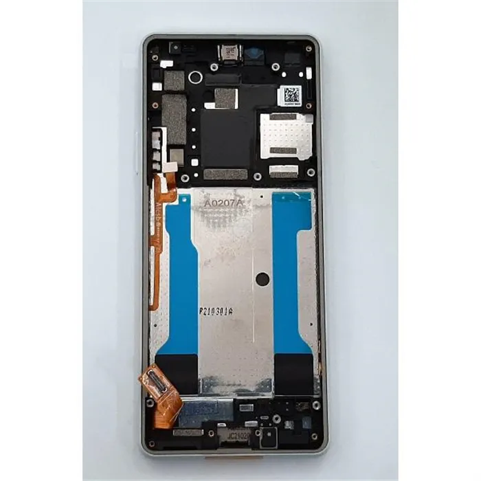 Pantalla lcd para Sony Xperia 10 III PDX-213 mas tactil negro mas marco blanco calidad premium