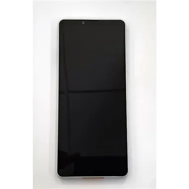Pantalla lcd para Sony Xperia 10 III PDX-213 mas tactil negro mas marco blanco calidad premium